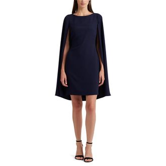 Ralph Lauren Korte cocktailjurk met boothals, cape PETRA