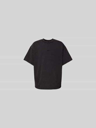 Won Hundred T-Shirt mit Label-Stitching in Black, Gr&ouml;&szlig;e L