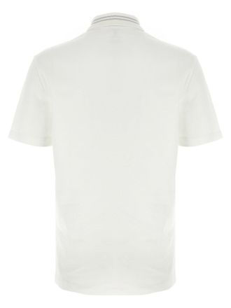 Versace Medusa Embroidery Polo - White
