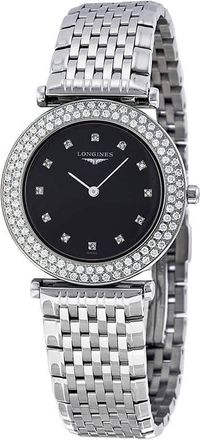 Longines La Grande Classique Black Dial Stainless Steel Ladies Watch L43080576