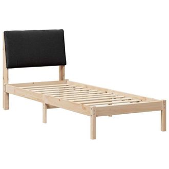 vidaXL Estructura De Cama Con Cabecera Marr&oacute;n Y Negro 80 X 200 Cm Vidaxl