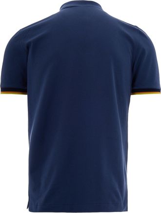 K-Way Mens Polo Vincent Blue Insignia Cotton Shirts T-shirts And Polos