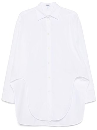 Loewe cotton shirt - women - Cotton/Polyester - 38 - White