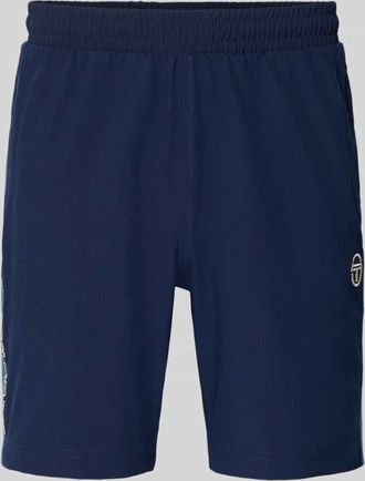Sergio Tacchini Shorts mit Logo-Print Modell GOCCIA in Dunkelblau, Gr&ouml;&szlig;e XXL