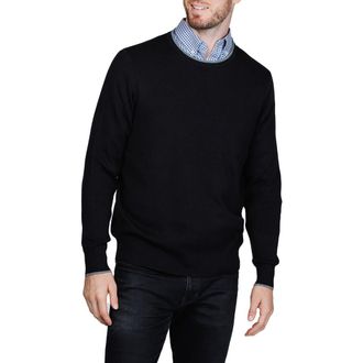 Tailorbyrd Fine Knit Sweater in Black at Nordstrom Rack, Size Xx-Large