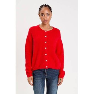 Cache Cache gebreid vest met wol rood