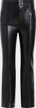 Cinq à Sept Vegan Leather Kick-Flare Pants