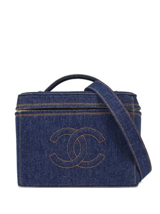 Chanel 1996-1997 blue shoulder bag - women - Denim - One Size