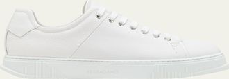 Ferragamo Mens Clayton Tonal Leather Low-Top Sneakers