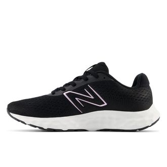 New Balance Womens 520 V8 Running Shoe, Black/Pink Metallic/White, 10 Wide