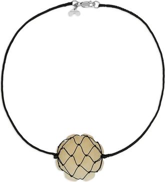 Niccolò Pasqualetti Collana Wrapped Flower - Nero