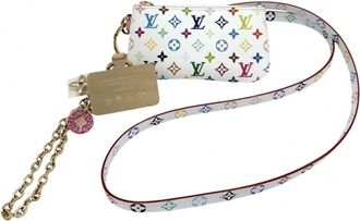Louis Vuitton Multi-Color White Monogram Multicolore Pochette Pouch (Pre-Owned)