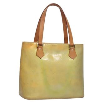 Louis Vuitton Tweedehands leren Louis Vuitton tassen - Dames - Pre-owned - Geel - Maat: ONE Size Leer