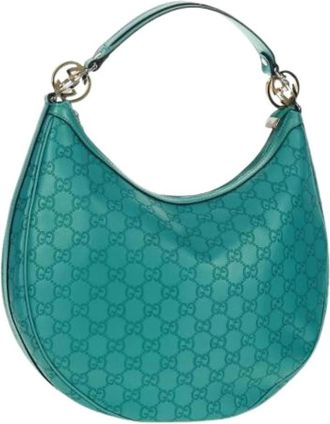 Gucci Pre-owned Shoulder Bags, female, Blue, Size: ONE SIZE Pre-owned Vintage Shoulder Bag