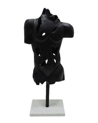 Sagebrook Home 16In Cracked Bust On Stand