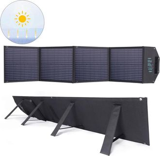 OEM Cargador Solar Plegable De 100 W Con Puerto Usb-c Y 2 Puertos Usb Pd Qc, Color Negro