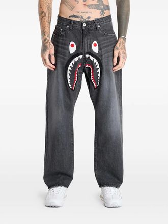 A Bathing Ape Shark loose-fit trousers - Grey