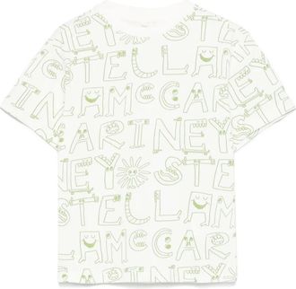Stella McCartney logo-print T-shirt - kids - Cotton - 12 - White