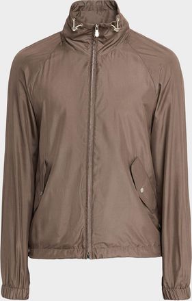 Brunello Cucinelli Men & apos;s Unlined Hooded Full-Zip Jacket