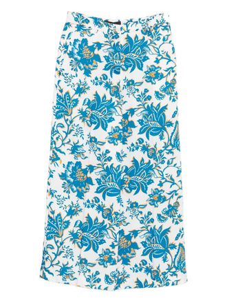 Etro floral trousers - Wit