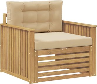 vidaXL Sof&aacute; De Exterior Poli&eacute;ster Blanco Vidaxl