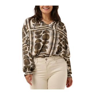 Mos Mosh MOS Mosh, Overhemden, Dames, Groen, M, Macha Ls Bubble Blouse