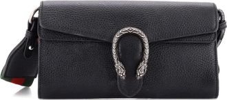 Gucci Dionysus East-West Flap Bag Leather Small shoulder bag - Zwart