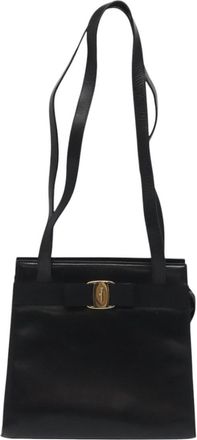 Ferragamo Vara Shoulder Bag Leather Leather Shoulder Bag Bag (Pre-Owned)