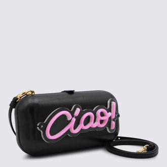 Moschino Womens Bags Black-Pink _le Black/pink