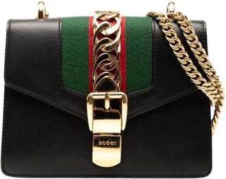 Gucci Pre-owned Cross Body Bags, female, Black, Size: ONE SIZE Pre-owned Vintage Cross Body Bag
