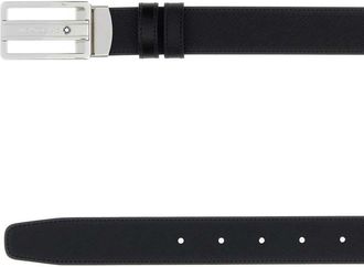 Montblanc Leather Reversible Belt - Black