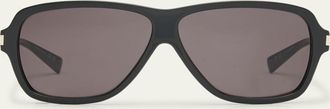 Saint Laurent Mica Recycled Acetate Round Sunglasses