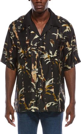 SIMKHAI Simkhai Connor Silk Camp Shirt