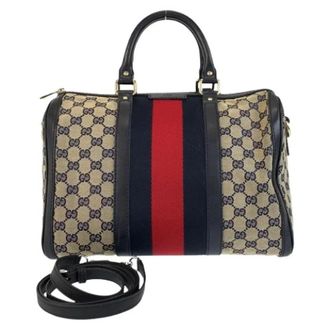 Gucci Pre-owned Handbags, female, Multicolor, Size: ONE SIZE Pre-owned GG Canvas 2way Bag