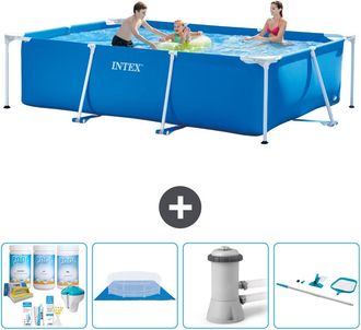 Intex Piscina Con Estructura Rectangular - 300x200x75 Cm - 7-piezas S20837