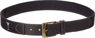 J.McLaughlin J.Mclaughlin Nick Leather-Trim Belt