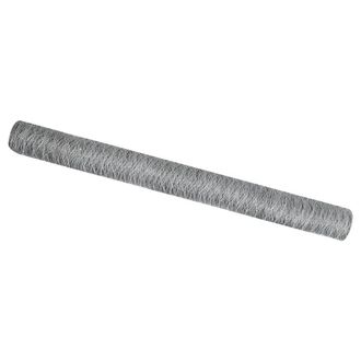 Berkfield Home Hexagon Fence 1.6x50 m Galvanised Steel in Silver