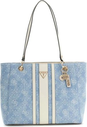 Guess Tassen, Dames, Blauw, ONE Size, Denim, Hwdl 96 72250 Shopper Denim Logo