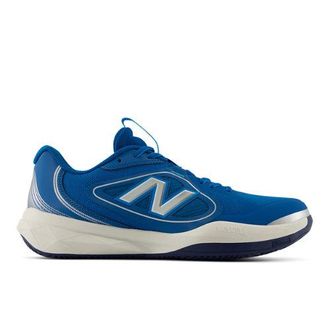 New Balance Mens FuelCell 796v5 Clay/Padel in Blue/Grey Synthetic, size 10.5
