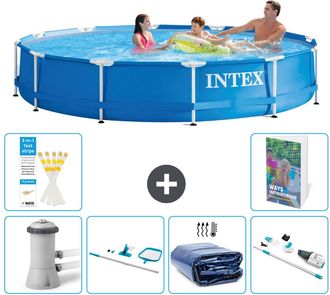Intex Piscina Con Estructura Redonda - 366x76 Cm - 7-piezas S323