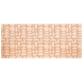 Deco Wood Cabecero de madera natural estampado de 130x80cm