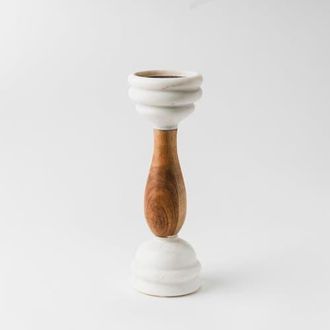 Mela Artisans Signature Pillar Candleholders in White at Nordstrom