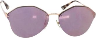Prada Pre-owned Accessories, female, Purple, Size: ONE SIZE Pre-owned Vintage Plastic Sunglasses