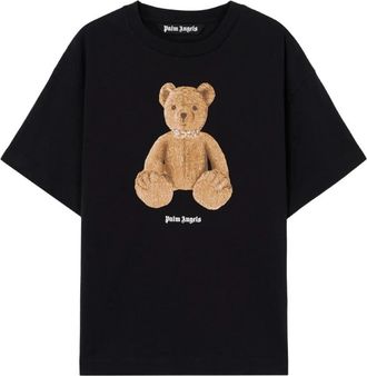 Palm Angels Bear Regular Tee - Heren - T-shirts - Zwart - XL - Katoen - Tops