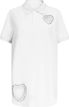 Area polo dress - White