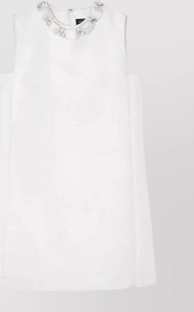 Versace silk blend bead embellishment dress