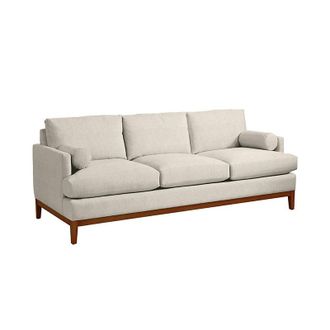Ballard Designs Hartwell 86-Inch Sofa with Sierra Finish - In Stock - Dorado Parchment Crypton - Ballard Designs