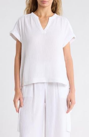 Splendid Saint Tropez Gauze Top in White at Nordstrom Rack, Size X-Small