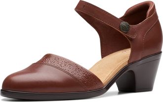 Clarks Womens Emily 2 Ketra Pump, British Tan Leather, 9.5 UK