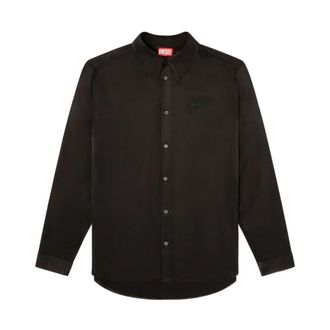 Diesel Zwart Shirt Stijlvolle Casual Kleding - Heren - Casual Overhemden - Zwart - L - Overhemden